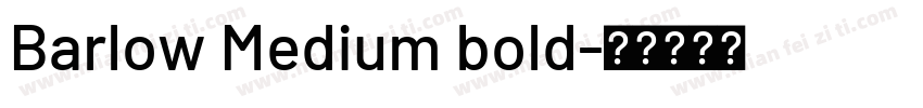 Barlow Medium bold字体转换